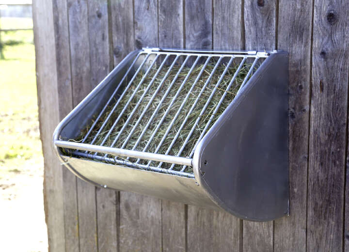 KERBL Heuraufe mit Futterspargitter